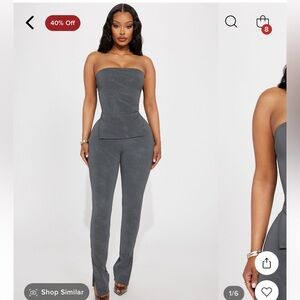 Matching gray slate set